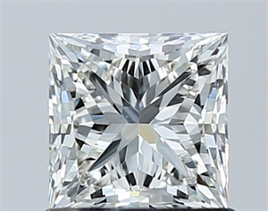 Picture of Natural Diamond 1.05 Carats, Princess with  Cut, H Color, VS2 Clarity and Certified by GIA