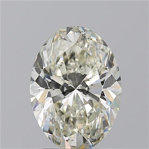 Picture of Natural Diamond 2.03 Carats, Oval with  Cut, L Color, SI2 Clarity and Certified by GIA