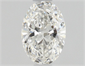 Natural Diamond 0.50 Carats, Oval with  Cut, F Color, VVS1 Clarity and Certified by GIA
