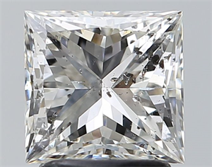 Foto Diamante Natural 2.01 quilates, Princesa , Color G, claridad SI2 y certificado HRD de