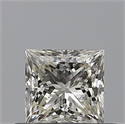 Natural Diamond 0.50 Carats, Princess with  Cut, L Color, SI1 Clarity and Certified by GIA