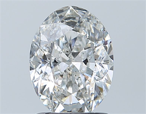Picture of Natural Diamond 1.51 Carats, Oval with  Cut, F Color, SI2 Clarity and Certified by GIA
