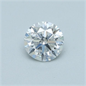 Natural Diamond 0.50 Carats, Round with Very Good Cut, E Color, SI1 Clarity and Certified by GIA