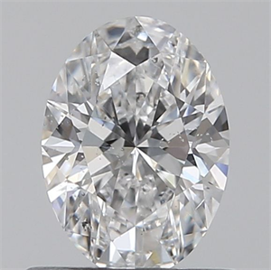 Picture of Natural Diamond 0.60 Carats, Oval with  Cut, D Color, SI2 Clarity and Certified by GIA