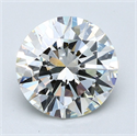 Diamante Natural 3.57 quilates, Redondo , Color J, claridad VVS2 y certificado GIA