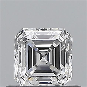 Picture of Natural Diamond 0.50 Carats, Asscher with  Cut, D Color, VVS1 Clarity and Certified by GIA