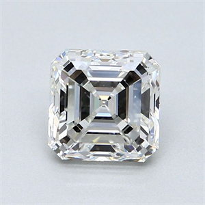 Picture of Natural Diamond 1.70 Carats, Asscher with  Cut, H Color, VVS2 Clarity and Certified by GIA