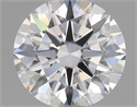 Lab Grown Diamond 1.08 Carats, Round with Ideal Cut, D Color, VVS2 Clarity and Certified by IGI