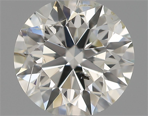 Picture of Natural Diamond 0.70 Carats, Round with Excellent Cut, H Color, SI2 Clarity and Certified by IGI