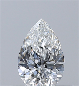 Foto Diamante Natural 0.30 quilates, De pera , Color F, claridad VVS2 y certificado GIA de