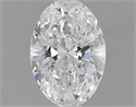Natural Diamond 0.53 Carats, Oval with  Cut, E Color, SI2 Clarity and Certified by GIA