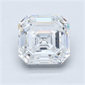 Natural Diamond 4.06 Carats, Asscher with  Cut, F Color, VS2 Clarity and Certified by GIA