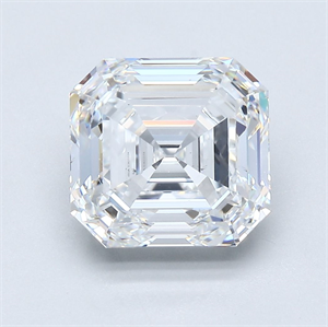 Picture of Natural Diamond 4.06 Carats, Asscher with  Cut, F Color, VS2 Clarity and Certified by GIA