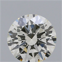 Natural Diamond 0.53 Carats, Round with Excellent Cut, J Color, VS2 Clarity and Certified by IGI