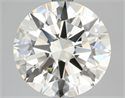 Natural Diamond 3.20 Carats, Round with Excellent Cut, L Color, SI1 Clarity and Certified by GIA