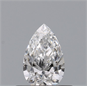 Diamante Natural 0.33 quilates, De pera , Color D, claridad VS2 y certificado GIA