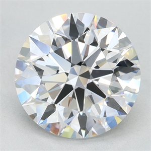 Picture of Lab Grown Diamond 2.61 Carats, Round with Ideal Cut, D Color, VVS1 Clarity and Certified by IGI
