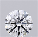 Lab Grown Diamond 0.72 Carats, Round with Ideal Cut, D Color, VVS1 Clarity and Certified by IGI