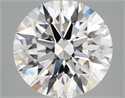 Lab Grown Diamond 3.07 Carats, Round with Excellent Cut, E Color, VS2 Clarity and Certified by IGI