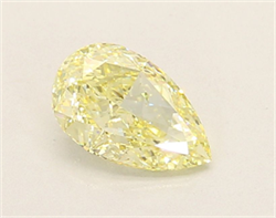 Picture of Lab Grown Diamond 1.22 Carats, Pear with  Cut, Fancy Yellow Color, VS1 Clarity and Certified by IGI