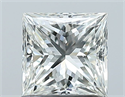 Natural Diamond 1.02 Carats, Princess with  Cut, I Color, VS2 Clarity and Certified by GIA