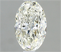 Natural Diamond 0.40 Carats, Oval with  Cut, J Color, VVS2 Clarity and Certified by GIA
