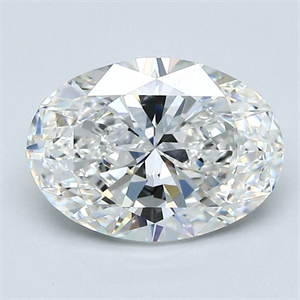Picture of Natural Diamond 2.51 Carats, Oval with  Cut, G Color, VVS1 Clarity and Certified by GIA