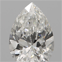 Natural Diamond 0.24 Carats, Pear with  Cut, H Color, VVS2 Clarity and Certified by GIA