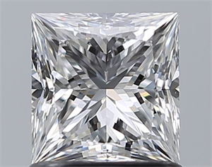 Picture of Natural Diamond 1.00 Carats, Princess with  Cut, E Color, VS2 Clarity and Certified by GIA
