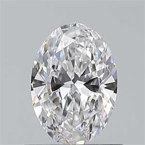 Picture of Natural Diamond 0.50 Carats, Oval with  Cut, D Color, IF Clarity and Certified by GIA