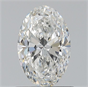Natural Diamond 0.70 Carats, Oval with  Cut, F Color, VVS1 Clarity and Certified by GIA