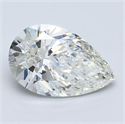 Natural Diamond 4.02 Carats, Pear with  Cut, I Color, VS2 Clarity and Certified by GIA