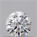 Natural Diamond 0.40 Carats, Round with Excellent Cut, D Color, VS2 Clarity and Certified by GIA