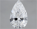 Diamante Natural 0.70 quilates, De pera , Color D, claridad SI1 y certificado GIA
