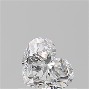 Picture of Natural Diamond 0.51 Carats, Heart with  Cut, F Color, VS1 Clarity and Certified by GIA