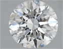 Natural Diamond 0.71 Carats, Round with Excellent Cut, G Color, VS2 Clarity and Certified by GIA