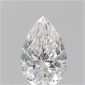 Natural Diamond 0.50 Carats, Pear with  Cut, F Color, VVS2 Clarity and Certified by GIA