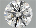 Lab Grown Diamond 3.02 Carats, Round with Ideal Cut, E Color, VS1 Clarity and Certified by IGI