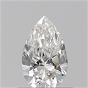 Natural Diamond 0.51 Carats, Pear with  Cut, G Color, VVS1 Clarity and Certified by GIA