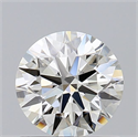 Natural Diamond 0.90 Carats, Round with Excellent Cut, J Color, VS2 Clarity and Certified by GIA