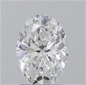 Natural Diamond 1.70 Carats, Oval with  Cut, E Color, SI2 Clarity and Certified by GIA