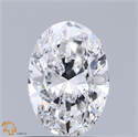 Natural Diamond 0.70 Carats, Oval with  Cut, D Color, I1 Clarity and Certified by GIA