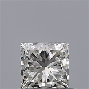 Picture of Natural Diamond 0.41 Carats, Princess with  Cut, H Color, VVS1 Clarity and Certified by GIA