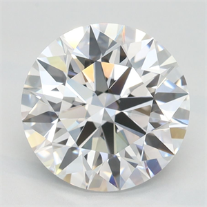 Picture of Lab Grown Diamond 2.53 Carats, Round with Ideal Cut, D Color, VVS1 Clarity and Certified by IGI