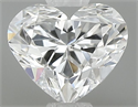 Natural Diamond 0.50 Carats, Heart with  Cut, E Color, SI1 Clarity and Certified by GIA