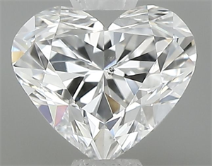 Picture of Natural Diamond 0.50 Carats, Heart with  Cut, E Color, SI1 Clarity and Certified by GIA