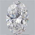 Natural Diamond 0.70 Carats, Oval with  Cut, D Color, VVS2 Clarity and Certified by GIA