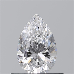 Picture of Natural Diamond 0.51 Carats, Pear with  Cut, D Color, SI1 Clarity and Certified by GIA