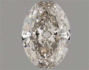 Picture of Natural Diamond 0.70 Carats, Oval with  Cut, K Color, SI1 Clarity and Certified by GIA