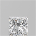 Natural Diamond 0.70 Carats, Princess with  Cut, E Color, SI1 Clarity and Certified by GIA